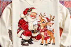 Santa Reindeer Boop Cute Christmas Reindeer & Santa Holiday Product Image 4
