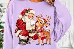 Santa Reindeer Boop Cute Christmas Reindeer & Santa Holiday Product Image 5