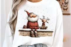 Santa Reindeer Christmas Clipart Product Image 3