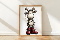 Santa &amp; Reindeer Christmas Clipart Product Image 3