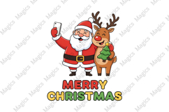 Santa Reindeer PNG Product Image 1