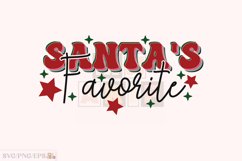 Santa's Favorite, Winter Christmas SVG T-shirt Design Product Image 1
