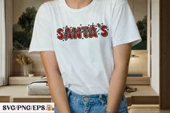 Santa's Favorite, Winter Christmas SVG T-shirt Design Product Image 3