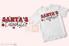 Santa's Favorite, Winter Christmas SVG T-shirt Design Product Image 2
