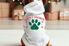 Santa's Favorite SVG , Christmas Dog SVG Design Product Image 3