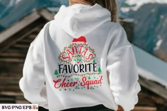 Santa's Favorite Cheer Squad Christmas SVG PNG T-shirt Product Image 3