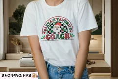 Santa's Favorite Coach Christmas PNG SVG Design Product Image 2