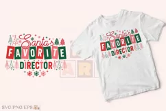 Christmas Director SVG Santa's Favorite PNG T-shirt Design Product Image 2