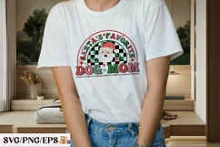 Santa's Favorite Dog Mom Christmas PNG Design Product Image 2
