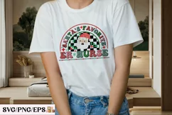 Santa's Favorite ER Nurse Christmas PNG Design Product Image 2