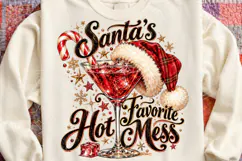Santa's Favorite Hot Mess PNG Product Image 4
