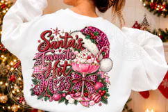 Santa's Favorite Hot Mess PNG, Pink Christmas PNG Product Image 2