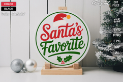 Christmas Round Sign SVG Bundle | Holiday Sign SVG Cut Files Product Image 5