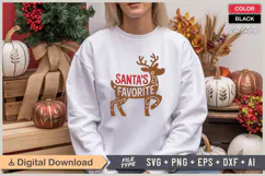 Santa's Favorite SVG | Christmas SVG | Holiday SVG | Xmas Product Image 1