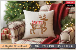 Santa's Favorite SVG | Christmas SVG | Holiday SVG | Xmas Product Image 4