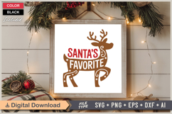 Santa&#039;s Favorite SVG | Christmas SVG | Holiday SVG | Xmas Product Image 6