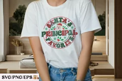 Santa's Favorite Principal Christmas PNG Design Product Image 2