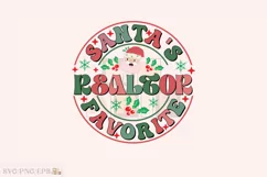 Santa's Favorite Realtor Christmas PNG Design Product Image 1