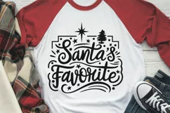Santa's Favorite SVG PNG, Christmas Design, Funny Santa SVG Product Image 1