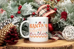 Santa's Favorite Teacher SVG, Christmas Teacher SVG Design Product Image 3