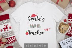 Christmas Special, Santa's Favorite Teacher Sublimation Product Image 1