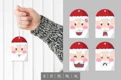 Funny Expression Face Santa Gift Tags Product Image 1