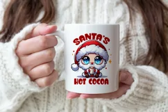 Christmas Santa, Santa's hot cocoa Sublimation PNG. Product Image 2