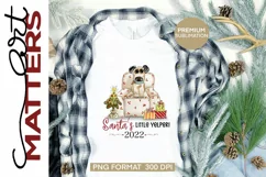 Santa's little Yelper 2022- 300 DPI - Hand Painted Product Image 2