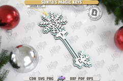 Santa&#039;s Magic Key Laser Cut Bundle | Christmas Ornaments SVG Product Image 11