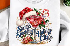 Santa's Sparkling Holiday Chaos Christmas Martini Cocktail Product Image 2
