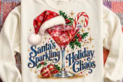 Santa's Sparkling Holiday Chaos Christmas Martini Cocktail Product Image 4