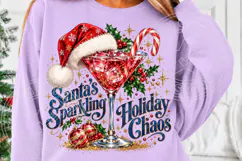 Santa's Sparkling Holiday Chaos Christmas Martini Cocktail Product Image 5