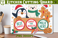 Christmas Treat Board | Christmas Cutting Board Santa Tray Product Image 1