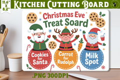 Christmas Treat Board | Christmas Cutting Board Santa Tray Product Image 1