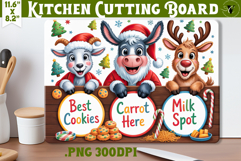 Christmas Treat Board | Christmas Cutting Board Santa Tray Product Image 1
