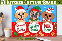Christmas Treat Board | Christmas Cutting Board Santa Tray Product Image 1