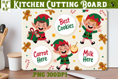 Christmas Treat Board | Christmas Cutting Board Santa Tray Product Image 1