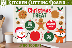Christmas Treat Board | Christmas Cutting Board Santa Tray Product Image 1