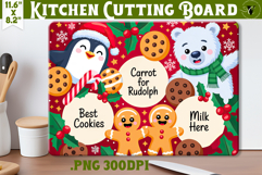 Christmas Treat Board | Christmas Cutting Board Santa Tray Product Image 1