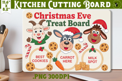 Christmas Treat Board | Christmas Cutting Board Santa Tray Product Image 1