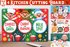 Christmas Treat Board | Christmas Cutting Board Santa Tray Product Image 1
