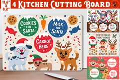 Christmas Treat Board | Christmas Cutting Board Santa Tray Product Image 1