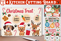 Christmas Treat Board | Christmas Cutting Board Santa Tray Product Image 1
