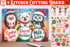Christmas Treat Board | Christmas Cutting Board Santa Tray Product Image 1