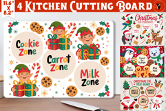 Christmas Treat Board | Christmas Cutting Board Santa Tray Product Image 1