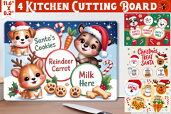 Christmas Santa Treat Board bundle | Christmas Cutting Board Product Image 8