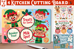 Christmas Santa Treat Board bundle | Christmas Cutting Board Product Image 9