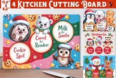 Christmas Santa Treat Board bundle | Christmas Cutting Board Product Image 11