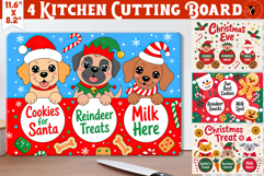 Christmas Treat Board | Christmas Cutting Board Santa Tray Product Image 1
