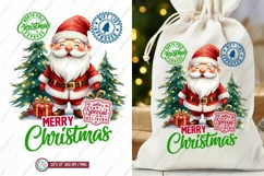 Santa Sack PNG Sublimation - Christmas Gnome PNG Product Image 1